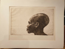 Lade das Bild in den Galerie-Viewer, Charles Wilbert White 1974 Profile  Radierung in Braun angebliche Auflage 10 Stk
